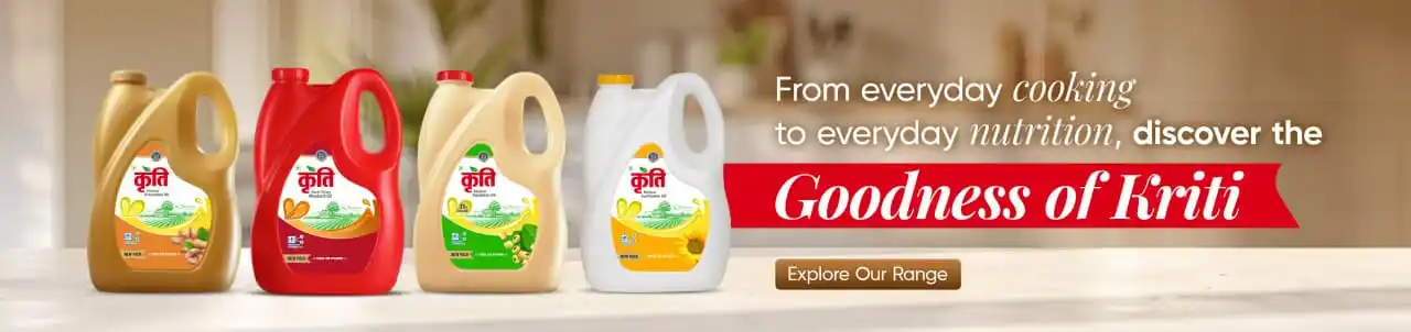 Edible Oil Banner - Kriti Nutrients